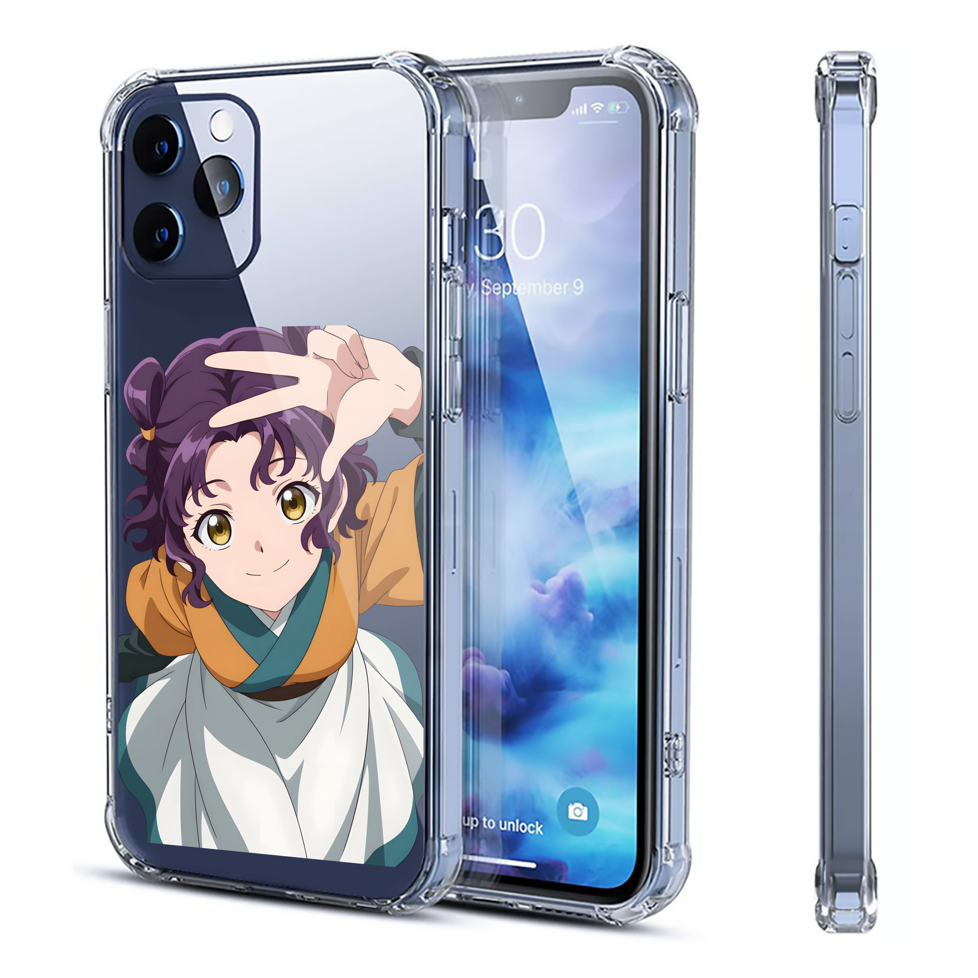 （画像用） 薬屋のひとりごと The Apothecary Diaries 【iPhone 12シリーズ対応】透明スマホケース（クリアソフトケース）
